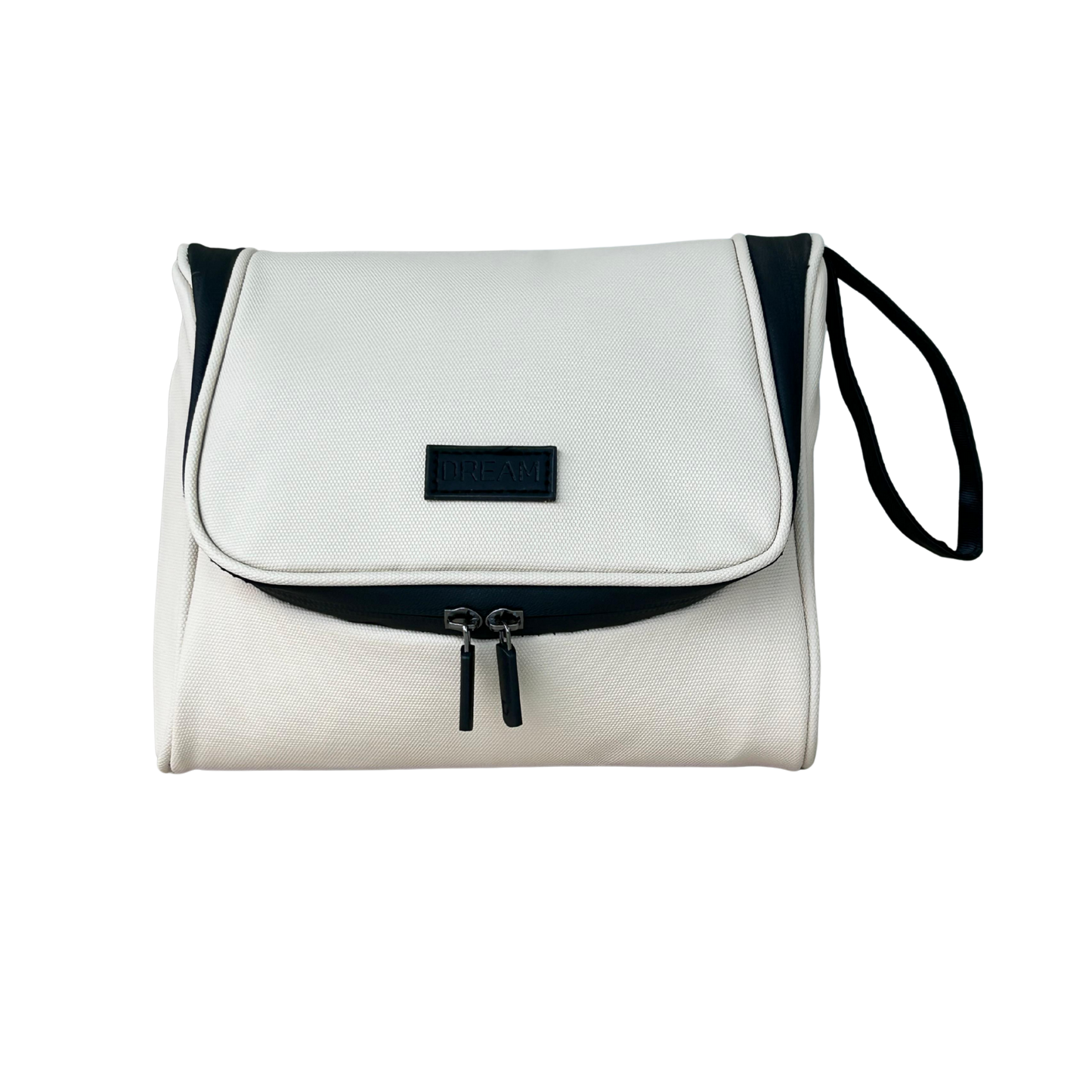 Neceser de viaje plegable color beige con múltiples compartimentos – Dream