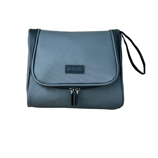 Neceser de viaje plegable color gris con múltiples compartimentos – Dream
