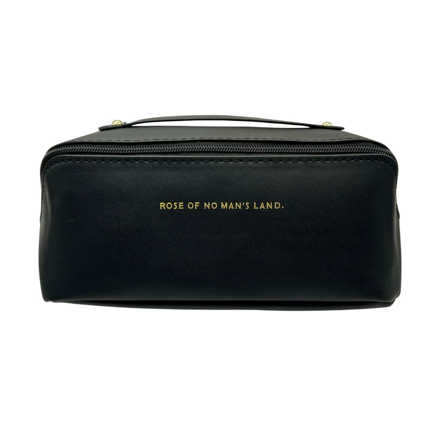 Cosmetiquera negra en acabado elegante – Rose of No Man’s Land