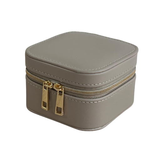 Estuche organizador portátil para joyas color rosa pequeño