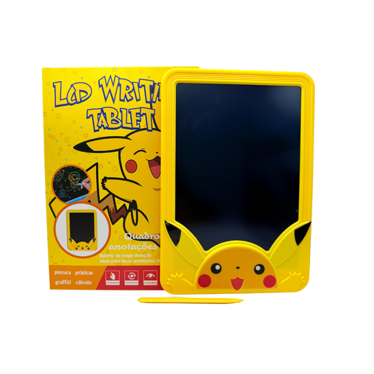 Tableta LCD de escritura con diseño Pikachu para niños – Pantalla y lápiz incluidos