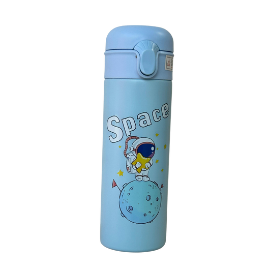 Termo portátil azul con diseño astronáutico infantil – Space