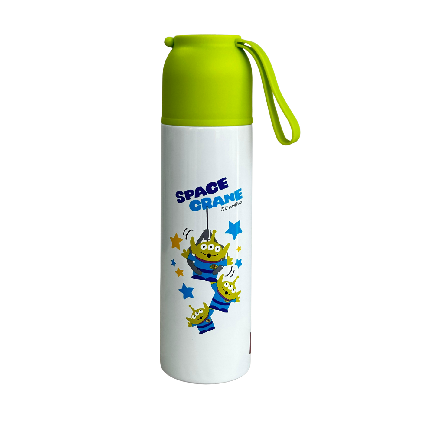 Termo infantil Space Crane con tapa verde y diseño de alienígenas Disney