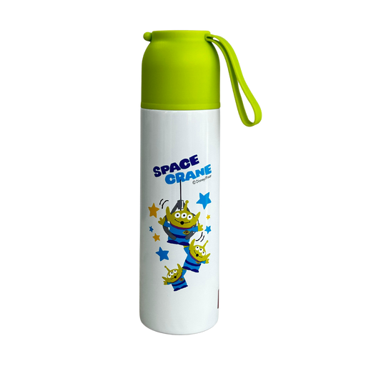Termo infantil Space Crane con tapa verde y diseño de alienígenas Disney
