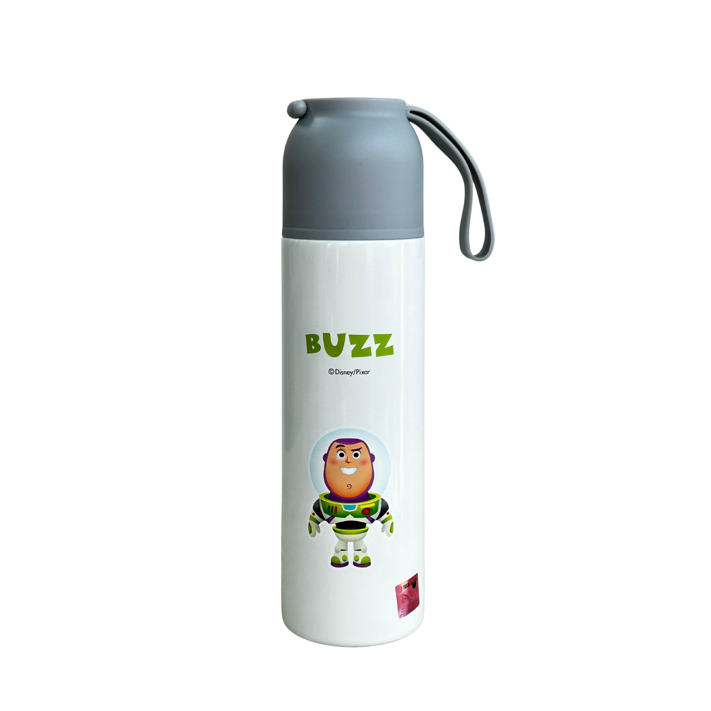 Termo infantil blanco Buzz Lightyear Disney Pixar - tapa hermética y correa
