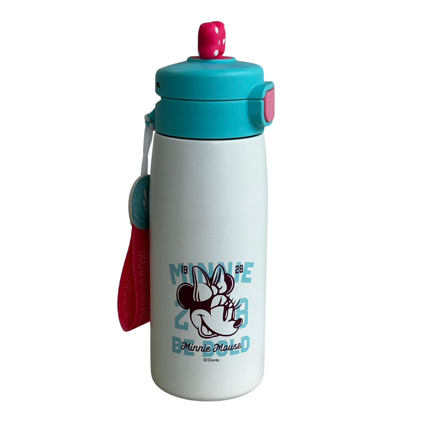 Termo Minnie Mouse con diseño de moño y correa portátil - Disney